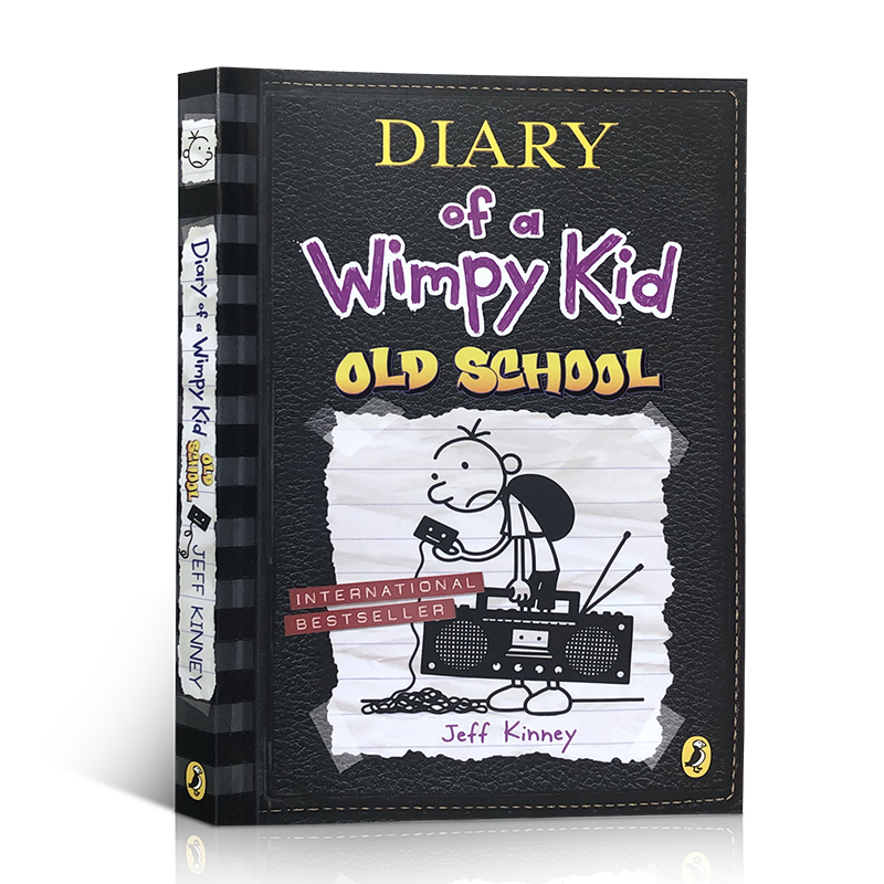 送音频英文原版小屁孩日记系列:Diary of a Wimpy Kid #10 Old School 英文版儿童课外读物 励志成长校园幽默漫画小说章节桥梁进口
