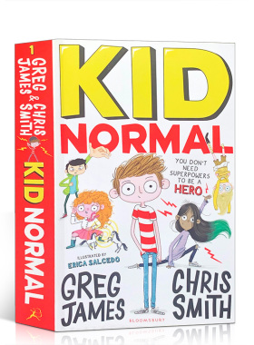 麻瓜小子1Kid Normal进口英文原版麻瓜小孩章节桥梁书超级英雄儿童文学小说青少年读物中小学生英语课外阅读带插图6-12岁