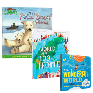 Story 系列3本What World Wonderful 英文原版 the About People 100 Were Warming Global 绘本公民环保意识