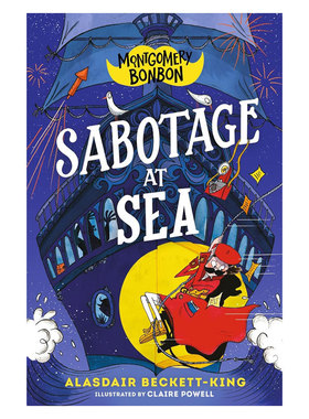 预售英文原版Montgomery Bonbon #4: Sabotage at Sea蒙哥马利·邦邦4海上破坏行动青少年侦探小说插图幽默悬疑10-14岁