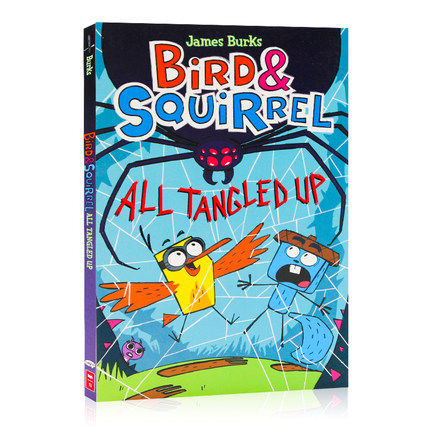 进口英文原版Bird & Squirrel #5: Bird & Squirrel All Tangled Up小鸟和松鼠系列3-6岁全彩儿童卡通故事漫画书趣味幽默绘本