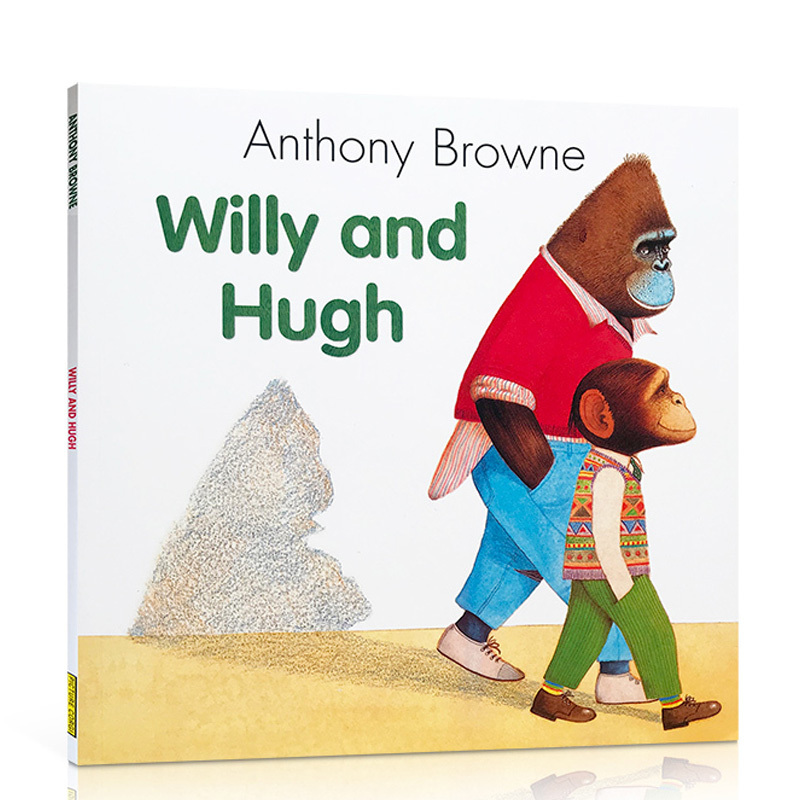 英文原版进口绘本童书 Willy and Hugh威利和朋友安东尼布朗经典作品平装 Anthony Browne儿童阅读家朋友系情商管理读物 3-6岁