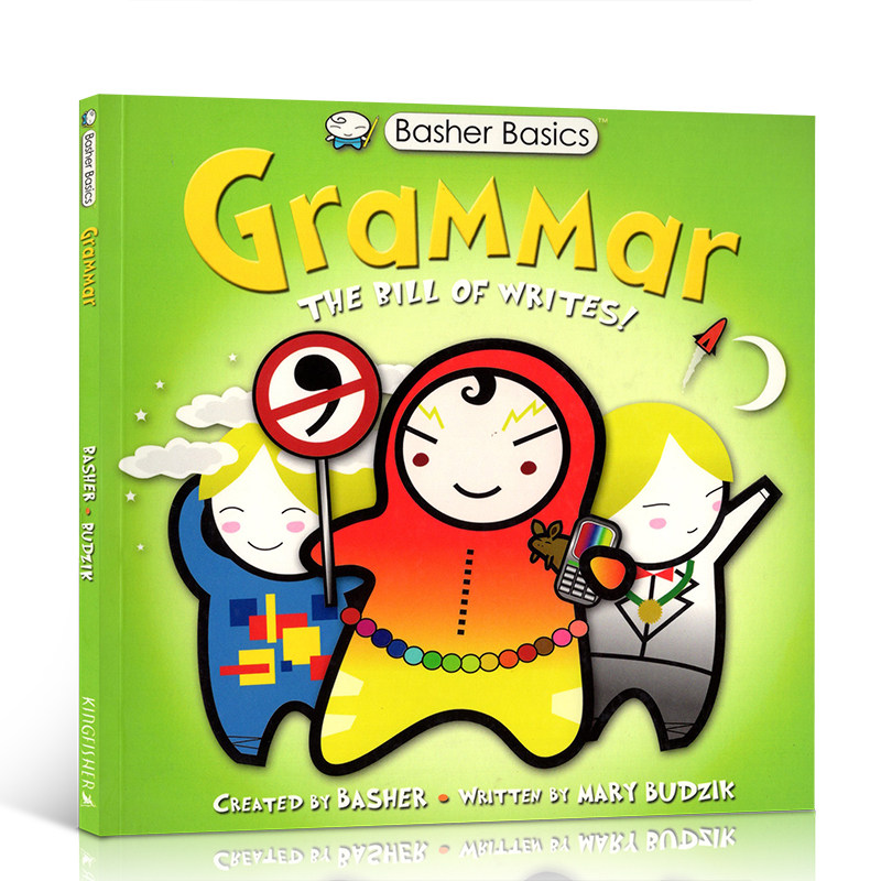 英文原版 Basher Basics Grammar 英语语言学习书籍 好玩的科学书 语法 正版进口书