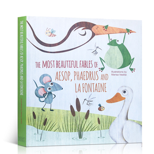 支持麦芽小达人点读笔世界三大寓言精选伊索、菲德拉斯和拉封丹寓言睡前童话故事The most beautiful fables原版英文绘本3-6-9岁