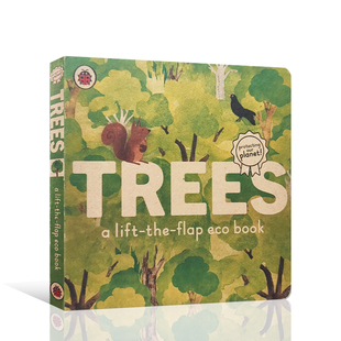 eco 环保 the 我爱树木 book 低幼儿童启蒙认知撕不烂纸板书 科普绘本 Trees 宝宝亲子互动早教书 lift 翻翻机关书 flap