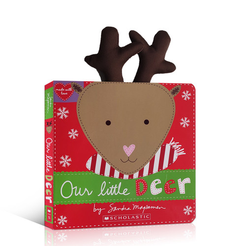 英文原版Our Little Deer  Made With Love 我们的小鹿用爱做成的 儿童启蒙认知读物撕不烂纸板书亲子互动共读图画书 进口正版童书