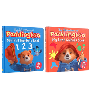 英文原版Paddington帕丁顿历险记系列2本 跟帕丁顿熊学数字颜色 Numbers/Colours 儿童英语启蒙绘本 亲子共读早教纸板书