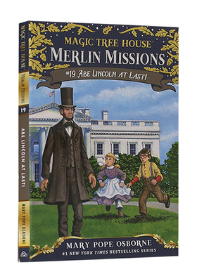 【送音频】英文原版 Magic Tree House #47: Abe Lincoln at Last! 神奇树屋系列 儿童读物章节桥梁书 第47部 青少年课外英语阅读