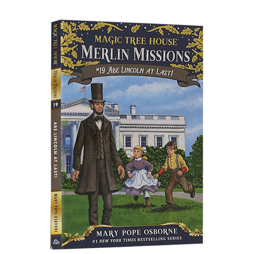【送音频】英文原版 Magic Tree House #47: Abe Lincoln at Last! 神奇树屋系列 儿童读物章节桥梁书 第47部 青少年课外英语阅读