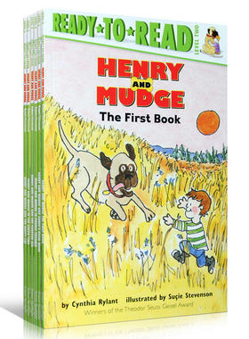 原版英文Henry and Mudge Ready-to-Read Value Pack 6本套送音频 亨利和玛吉 分级阅读 读物 绘本 汪培珽第二阶段