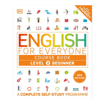 英文原版新版English for Everyone Course Book Level 2 Beginner DK人人学英语2级初学者课本学习者必备自学教材托福雅思
