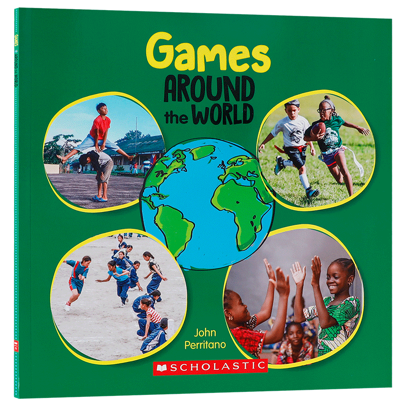 环游世界:游戏Around the World Games英文原版启蒙绘本 各国传统游戏科普认知图画书 低幼儿童英语启蒙绘本早教书