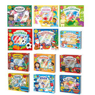小小角色扮演系列12本Let’s Pretend Pilot/Christmas/Football/Firefighter/Play Shop/Dino Explorer/Teache英文原版益智游戏
