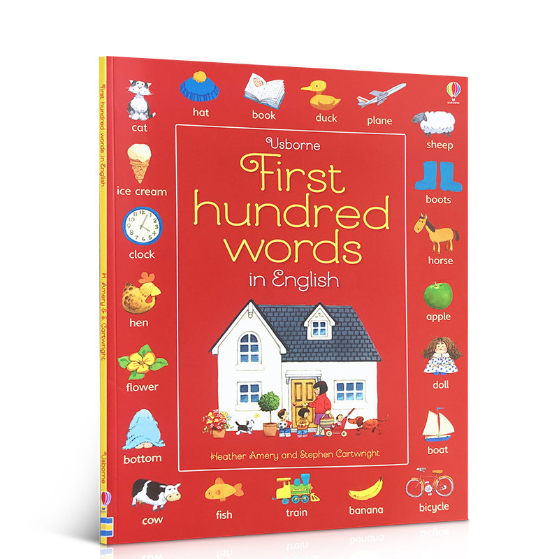 英文原版 First Hundred Words in English初学英语100词启蒙绘本儿童早教尤斯伯恩图书日常词汇英语绘本书籍儿童早教读物英语词典