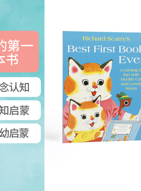 英文原版理查德斯凯瑞童书:我的第一本书 Richard Scarry Collection:Best First Book Ever 儿童英语启蒙图画进口书HarperCollins