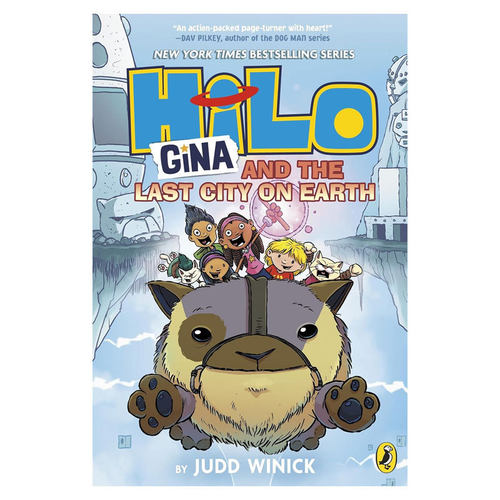 预售英文原版Hilo #9: Gina and the Last City on Earth希罗9 吉娜和地球上最后的城市爆笑冒险漫画全彩动作科幻冒险10-14岁