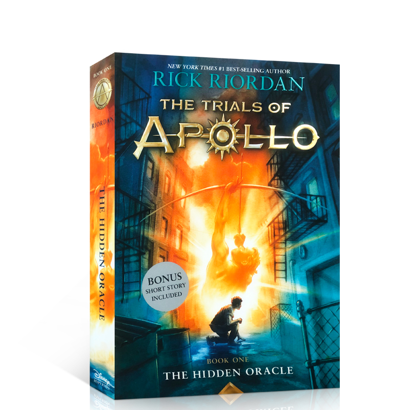 送音频英文原版The Trials of Apollo1 The Hidden Oracle阿波罗的审判1雷克莱尔顿正品著作幻动作冒险小说英语阅读能力儿童文学
