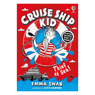 邮轮少年：海上小偷搞笑侦探冒险日记形式 Cruise 预售英文原版 涂鸦插图 章节书8 Kid 桥梁 Ship 12岁 Thief 友谊破案平装 Sea