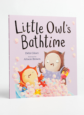英文原版 Little Owl's Bathtime 小猫头鹰的洗澡时间 3-6岁低幼儿童英语启蒙故事图画书 亲子共读大开本平装绘本正版进口书