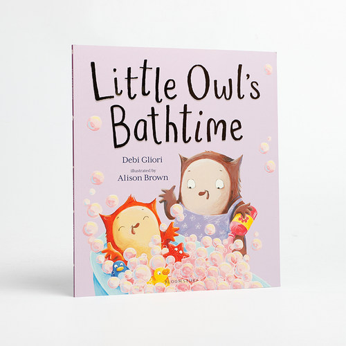 英文原版 Little Owl's Bathtime 小猫头鹰的洗澡时间 3-6岁低幼儿童英语启蒙故事图画书 亲子共读大开本平装绘本正版进口书
