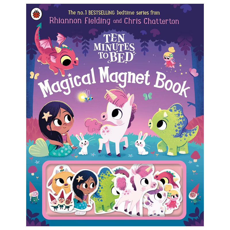 预售英文原版Ten Minutes to Bed: Magical Magnet Book10分钟睡前故事 魔法磁铁书精美插画睡前故事精装磁铁书4-8岁
