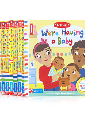 100元3本英文原版Campbell Books系列洞洞推拉书绘本My Little Green World/Big Steps/My Magical Rainbow/ Feelings儿童拉拉书