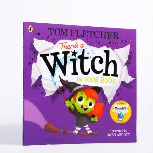 英文原版Theres a Witch in Your Book你的书里有个女巫 儿童奇幻魔法探险故事学生课外英语阅读书籍小说Penguin企鹅兰登6-9岁