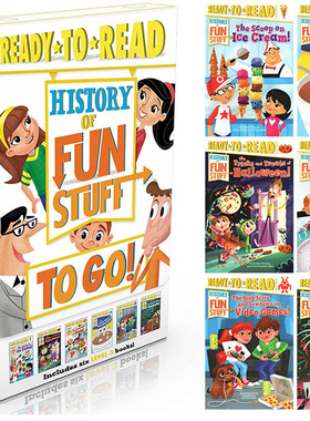 英文原版 有趣的历史 History of Fun Stuff to Go! 6本盒装 科普入门读物 历史启蒙 准备阅读系列 Ready-to-Read 进口英语书