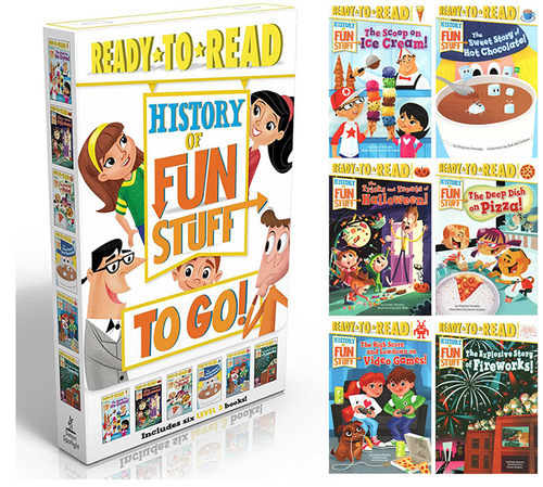 英文原版 有趣的历史 History of Fun Stuff to Go! 6本盒装 科普入门读物 历史启蒙 准备阅读系列 Ready-to-Read 进口英语书