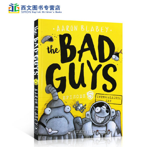 英文原版 The Bad Guys Episode 5 我是大坏蛋/砍人先生启蒙 6-7-8-9岁儿童黑白漫画章节书电影小说桥梁书Scholastic 学乐课外阅读