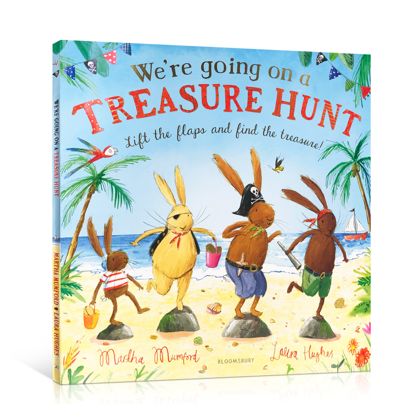 原版我们要去寻宝We're Going on a Treasure Hunt低幼儿童英语启蒙认知平装绘本幽默冒险故事图画书亲子互动早教正版进口读物