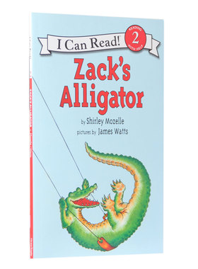 送音频英文原版i can read 2：Zack's Alligator扎克的鳄鱼汪培珽书单推荐四阶段 分级阅读绘本 扎克和他的鳄鱼布里吉特的有趣故事