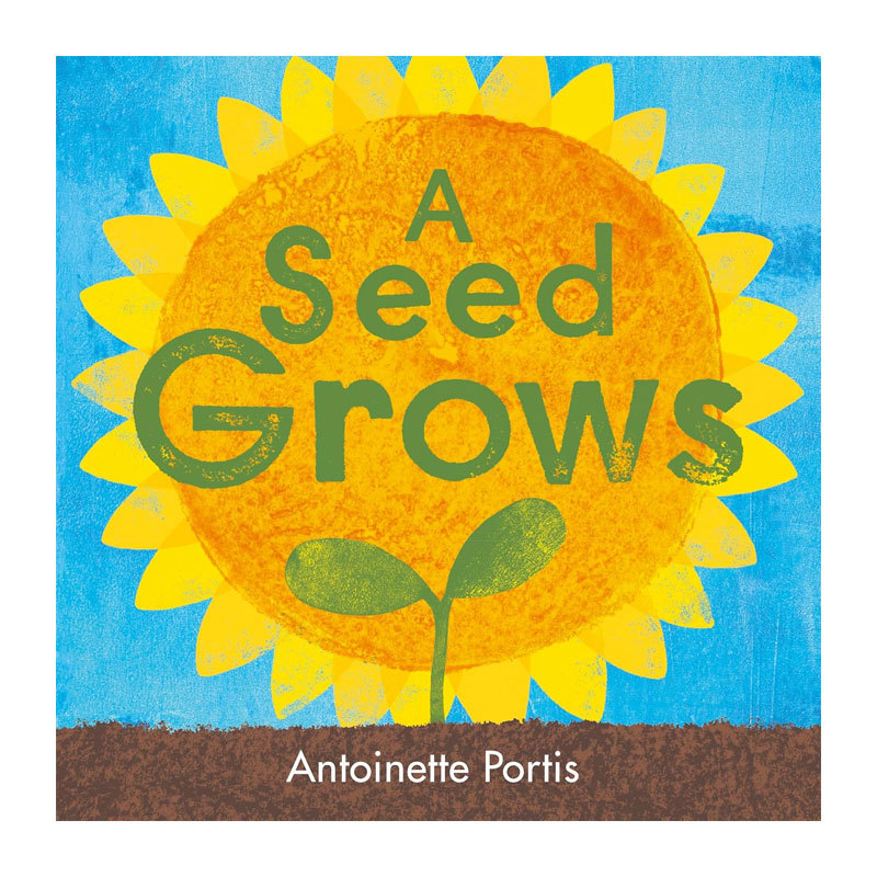 英文原版A Seed Grows一颗种子生长 苏斯博士银奖植物生命周期园艺自然绘本平装绘本4-8岁