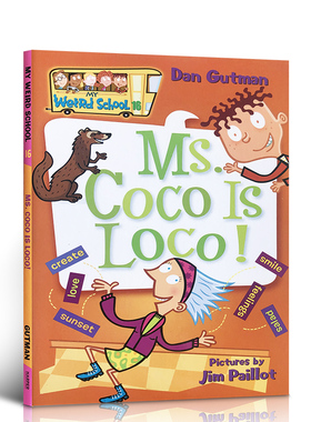 【送音频】美国小学推荐读物英文原版My Weird School #16:Ms. Coco Is Loco!疯狂学校系列校园漫画中小学生课外阅读章节桥梁书