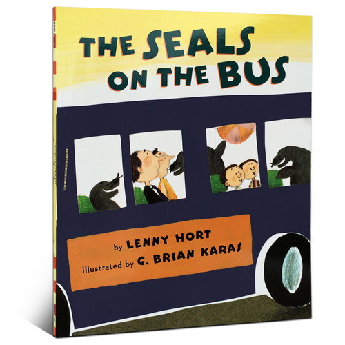 送音频英文原版童书大奖绘本The Seals on the Bus吴敏兰书单123推荐第80本wheels on the bus异曲同工儿童启蒙童话睡前故事书