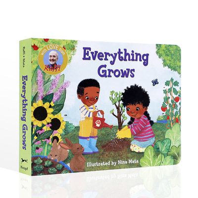 英文原版进口万物生长EVERYTHING GROWS3-5岁低幼儿童英语启蒙认知绘本宝宝亲子互动共读早教书撕不烂纸板Raffi经典韵文童谣