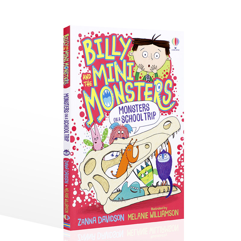英文原版 Monsters on a School Trip比利和小怪物们 学校旅行中的怪兽 Usborne 尤斯伯恩 少儿童桥梁章节小说读物课外阅读童书