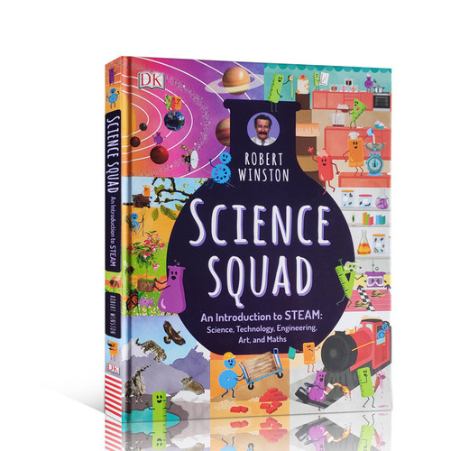 英文原版 Science Squad STEM科普 DK科学小组知识百科 精装 6-12岁儿童科学入门早教百科英语知识认知书籍