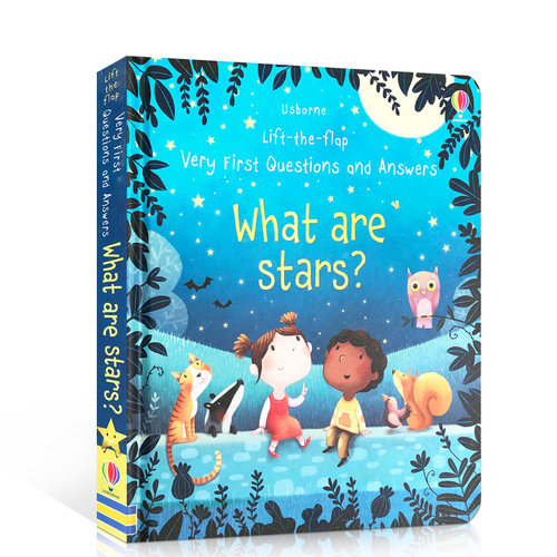 英文原版科普认知翻翻书：星星是什么？Usborne  Questions and Answers: What are Stars?问与答系列纸板书绘本