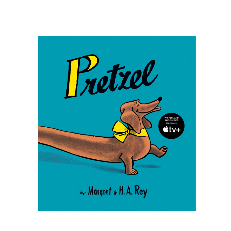 英文原版 Curious George: Pretzel 好奇猴乔治 腊肠犬饼干 世界上最长的腊肠犬的故事 2-6岁儿童宝宝幽默搞笑启蒙纸板书绘本