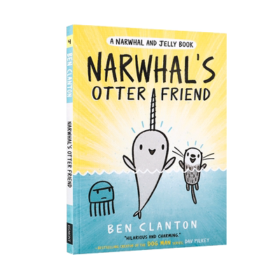英文原版进口NARWHAL’S OTTER FRIEND独角鲸水獭朋友HarperCollins出版低幼儿童英语启蒙认知绘本读物宝宝睡前童话寓言故事图画书