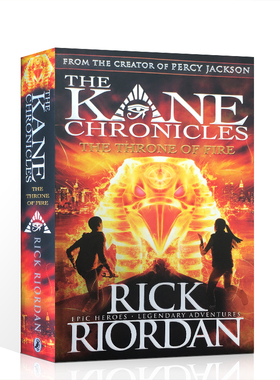 第三季波西杰克逊同系列埃及守护神The Throne of fire火宝座英文原版The Kane Chronicles科幻小说Rick Riordan进口正版书籍