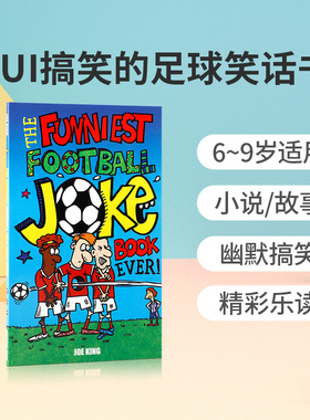英文原版 Funniest Football Joke Book Ever!最搞笑的足球笑话书 6-9岁儿童英语早教幽默搞笑提升阅读兴趣趣味性故事书