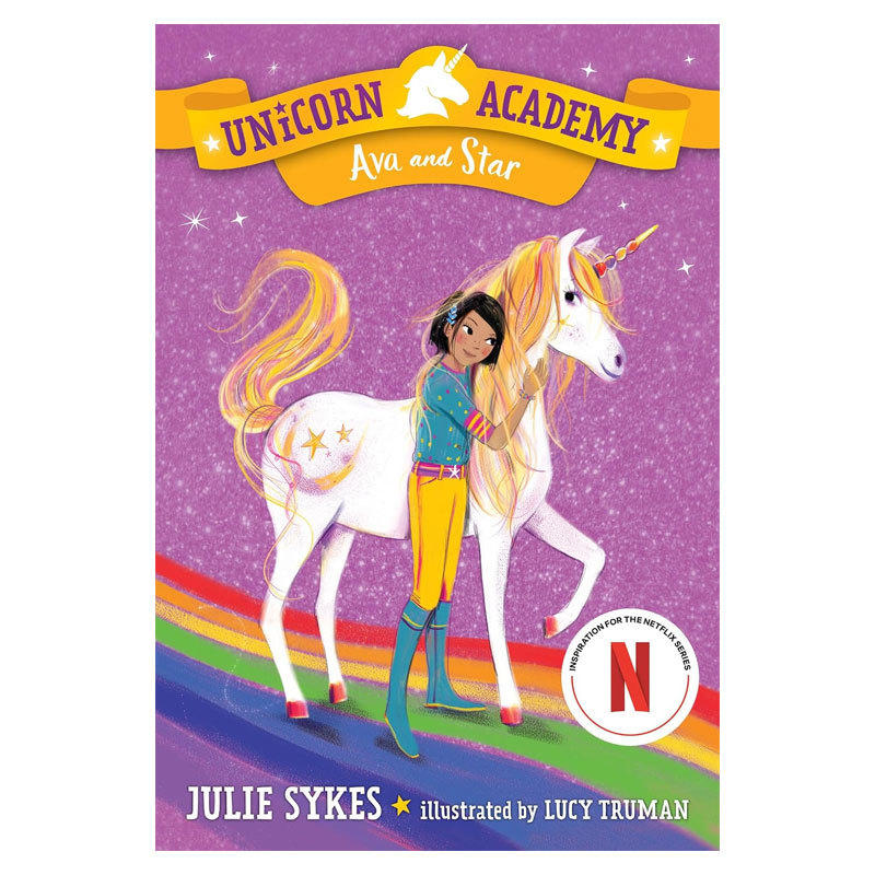 预售英文进口原版 Unicorn Academy #3: Ava and Star 独角兽学院3 儿童章节桥梁故事书Julie Sykes作 友谊魔法冒险平装书 10-14岁