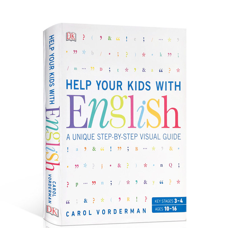 英文原版 Help Your Kids with English DK帮孩子学习英语的家长参考书 家庭教育系列图解指南 掌握英语学习技巧Carol Vorderman