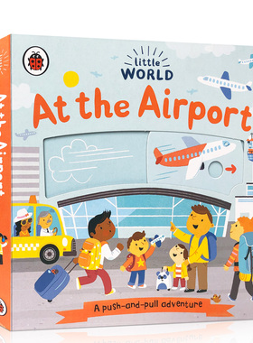 英文原版Little World At the Airport小小世界在机场机关操作书幼儿启蒙Ladybird城市月球购物森林On The Train火车To The Moon