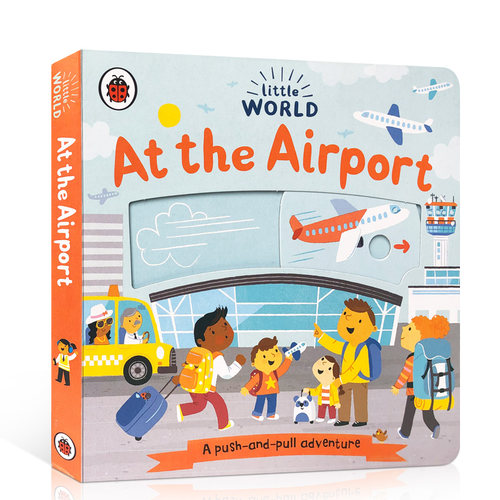 英文原版Little World At the Airport小小世界在机场机关操作书幼儿启蒙Ladybird城市月球购物森林On The Train火车To The Moon