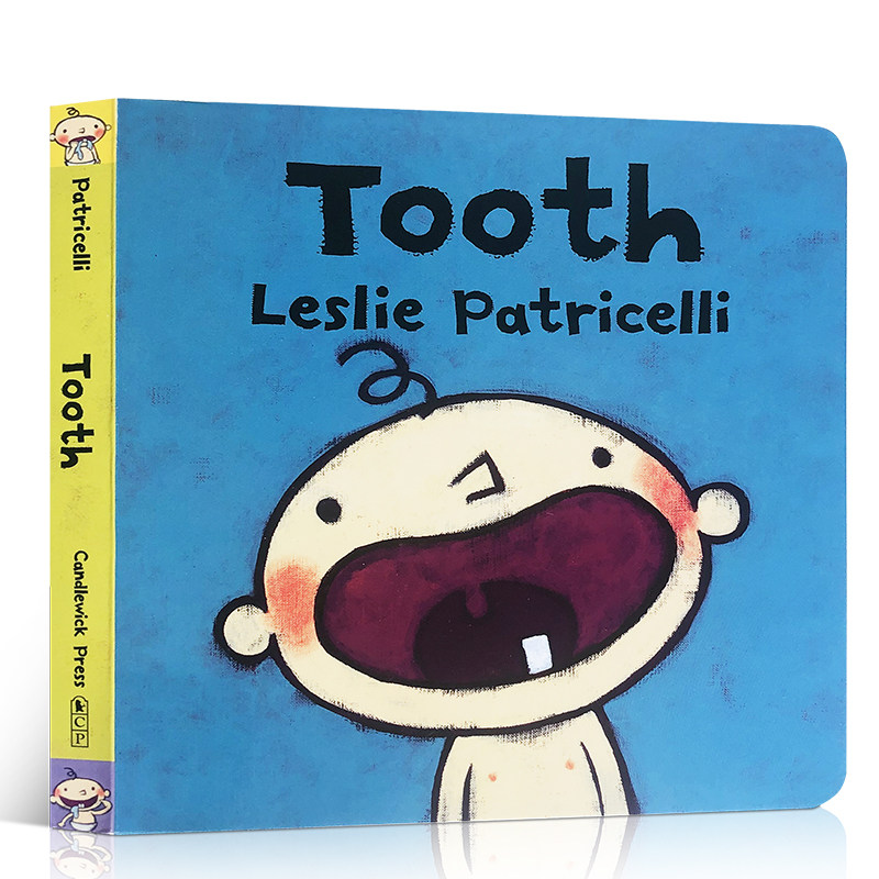英文原版一根毛小脏孩小毛孩系列Leslie Patricelli Tooth刷牙齿认识身体启蒙认知绘本2-5岁幼儿英语纸板书硬纸板单词记忆