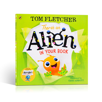 英文原版 Theres an Alien in Your Book你的书里有一只小外星人 低幼儿童英语启蒙认知图画书绘本亲子互动早教Puffin正版进口