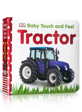 英文原版 DK儿童触摸书 DK Baby Touch and Feel系列：Tractor 拖拉机 启蒙认知纸板书 幼儿早教英语图画书 0-5岁亲子互动阅读绘本